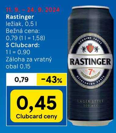 Rastinger, 0,5 l