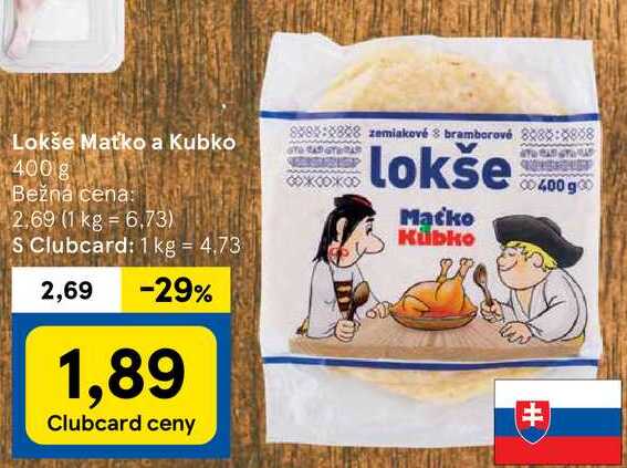 Lokše Matko a Kubko, 400 g 