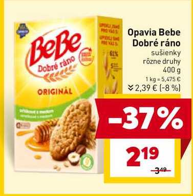 Dobré ráno sušienky rôzne druhy 400 g 