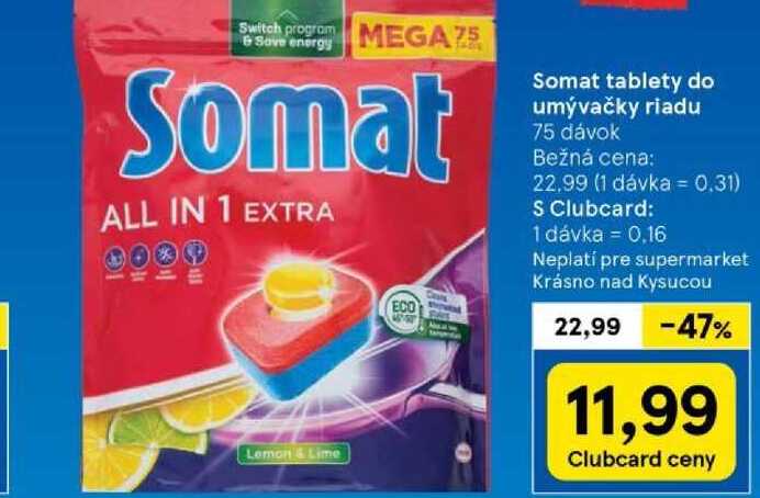 Somat tablety do umývačky riadu 75 dávok 