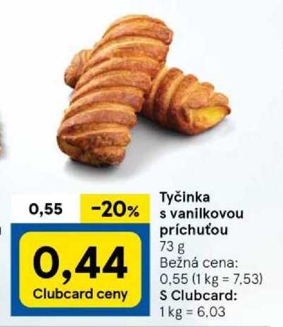 Tyčinka s vanilkovou príchuťou 73 g 