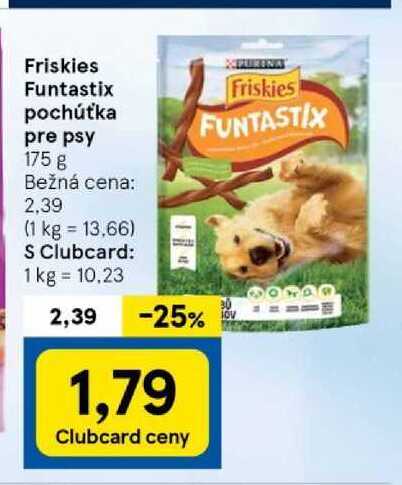 Friskies Funtastix pochúťka pre psy 175 g 