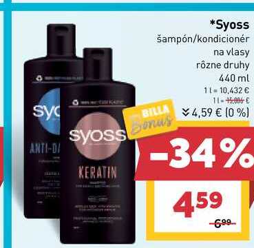 Syoss šampón/kondicionér 440 ml 