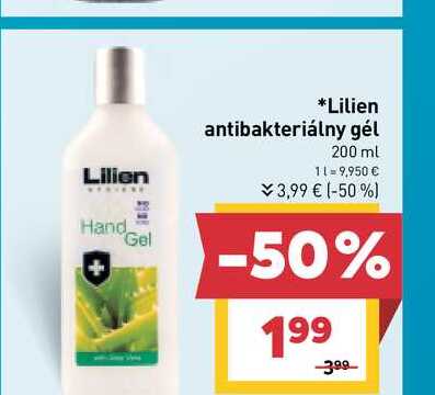 Lilien antibakteriálny gél 200 ml 