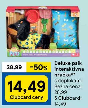 Deluxe psík interaktívna hračka