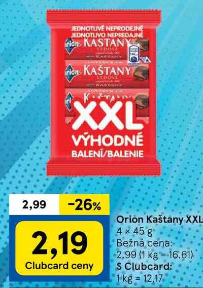 Orion Kaštany XXL, 4x 45 g 