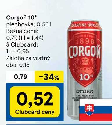 Corgoň 10°, 0,5 l