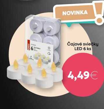 Čajové sviečky LED 6 ks 