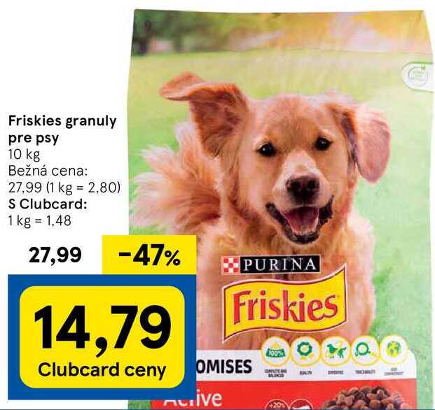 Friskies granuly pre psy, 10 kg