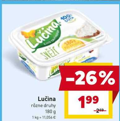 Lučina rôzne druhy 180 g