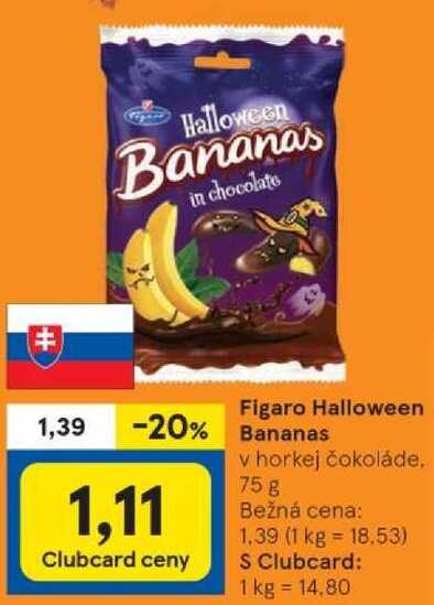 Figaro Halloween Bananas, 75 g