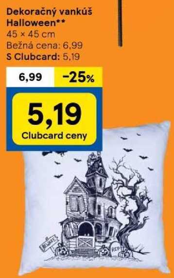 Dekoračný vankúš Halloween