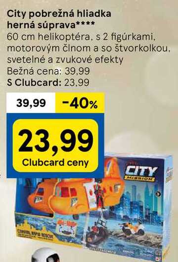 City pobrežná hliadka herná súprava