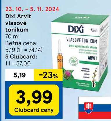 Dixi Arvit vlasové tonikum, 70 ml 