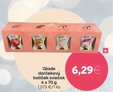 Glade darčekový balíček sviečok 4 x 70 g 