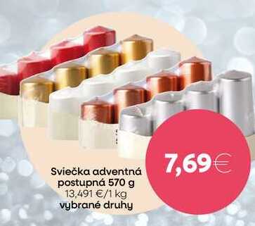 Sviečka adventná postupná 570 g 