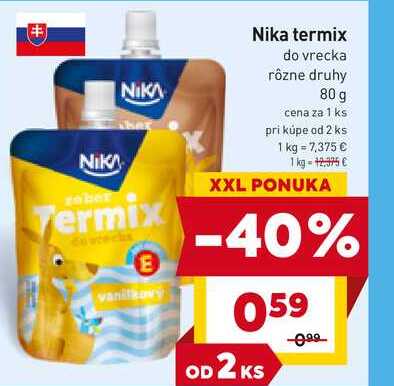 Nika termix do vrecka rôzne druhy 80 g 