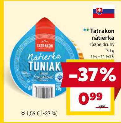 Tatrakon nátierka rôzne druhy 70 g