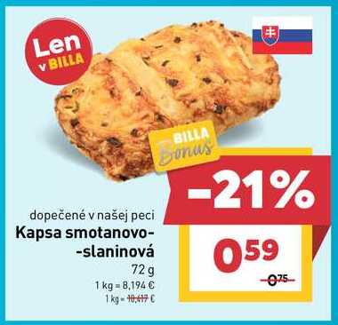 Kapsa smotanovo-slaninová 72 g