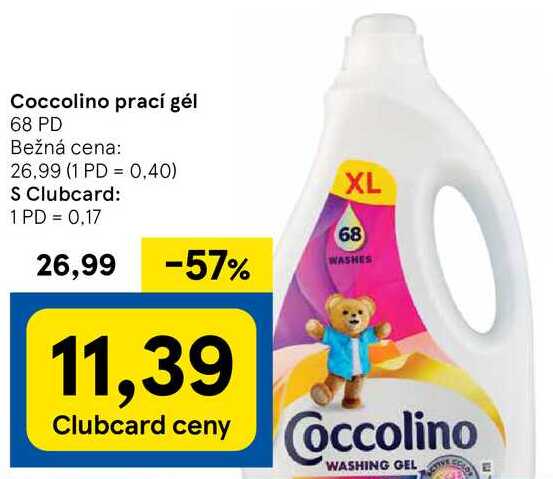 Coccolino prací gél, 68 PD 