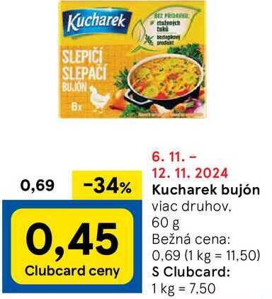 Kucharek bujón, 60 g