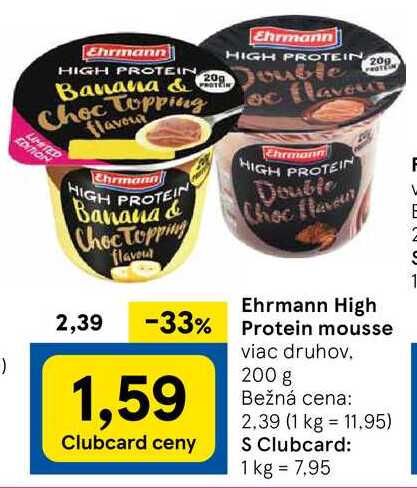 Ehrmann High Protein mousse, 200 g