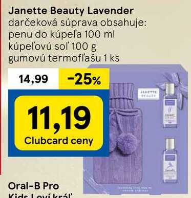 Janette Beauty Lavender darčeková súprava 