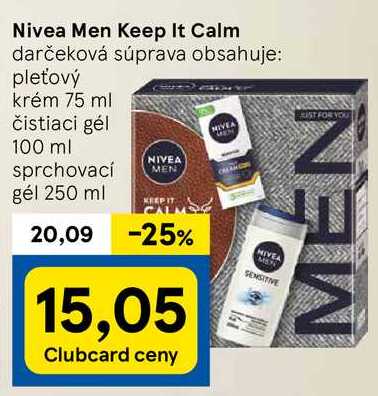 Nivea Men Keep It Calm darčeková súprava 