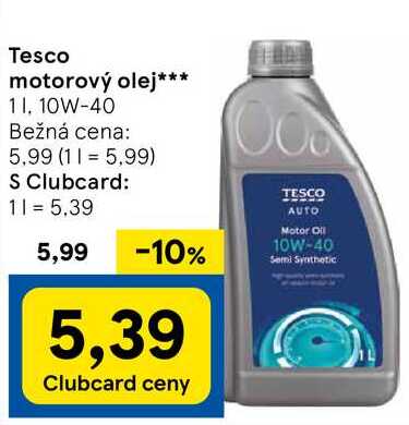 Tesco motorový olej, 1 l