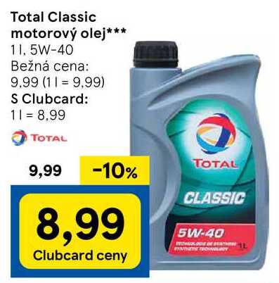 Total Classic motorový olej, 1 l