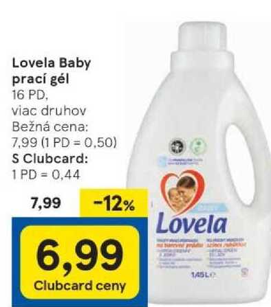 Lovela Baby prací gél, 16 PD