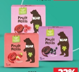 Bear Fruit Rolls Ovocné rol. plátky