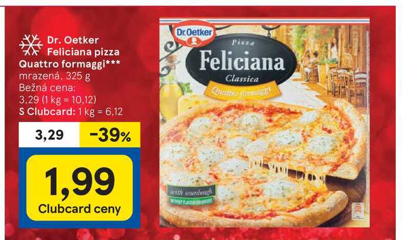 Dr. Oetker Feliciana pizza Quattro formaggi mrazená, 325 g