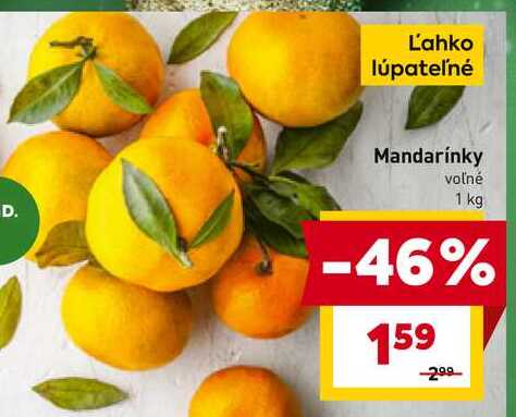 Ľahko lúpateľné Mandarínky voľné 1 kg 