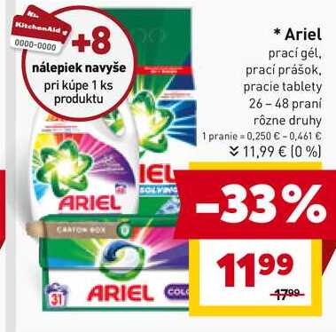 Ariel Pracie Kapsuly 31 praní