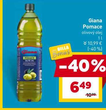 Giana Pomace olivový olej 1l v akcii