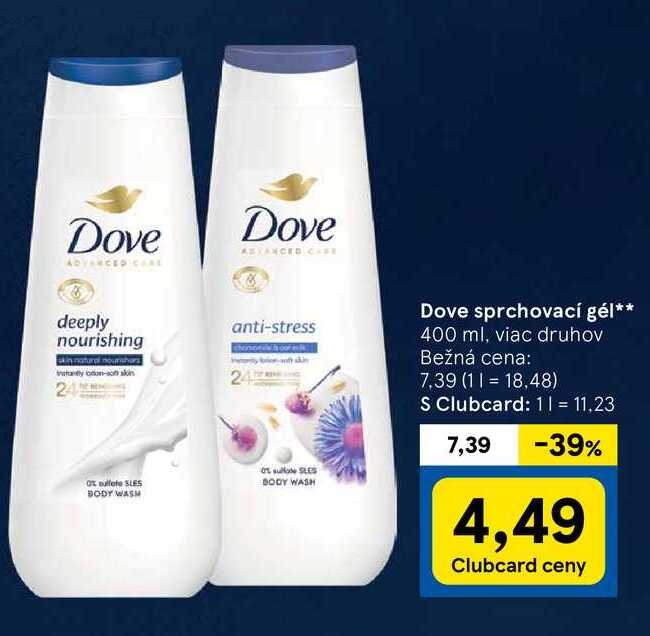 Dove sprchovací gél 400 ml