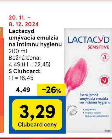 Lactacyd umývacia emulzia na intímnu hygienu 200 ml 