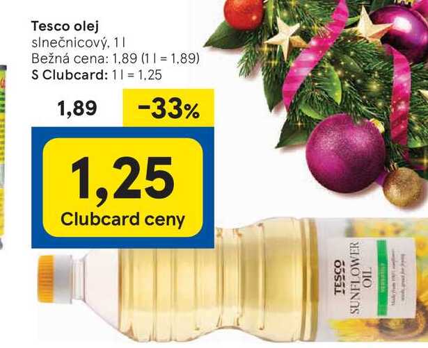 Tesco olej slnečnicový, 1l