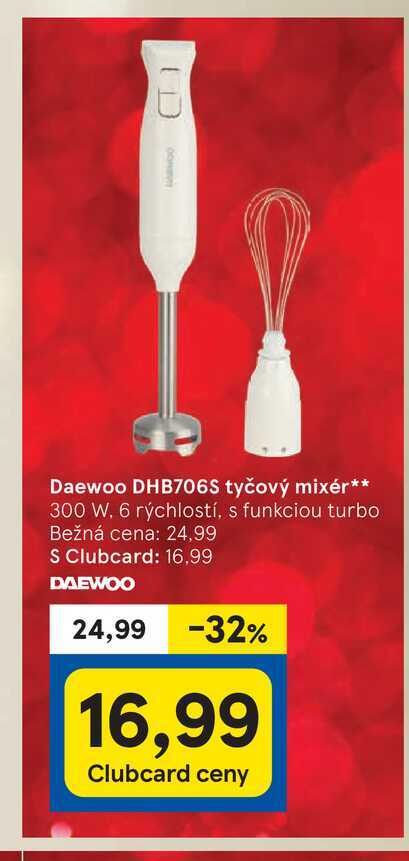 Daewoo DHB706S tyčový mixér 300 W