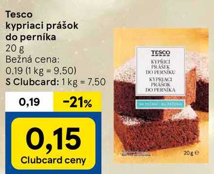 Tesco kypriaci prášok do perníka, 20 g 