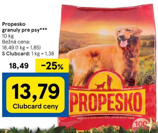 Propesko granuly pre psy, 10 kg
