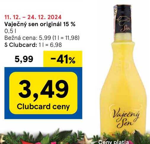 Vaječný sen originál 15 %, 0,5 l