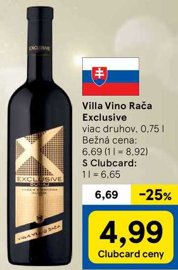 Villa Vino Rača Exclusive, 0,75 l