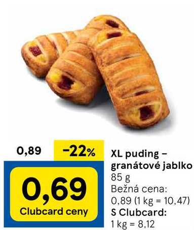 XL puding - granátové jablko, 85 g