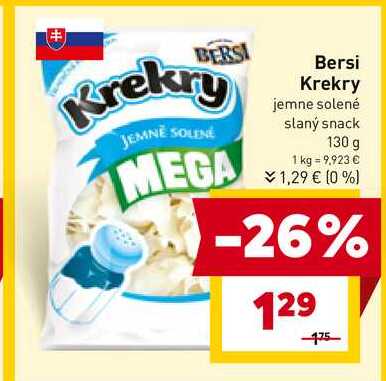 Bersi Krekry jemne solené slaný snack 130 g