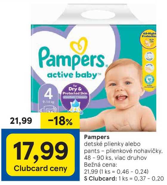 Pampers, 48-90 ks