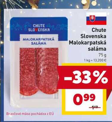 Chute Slovenska Malokarpatská saláma 75g