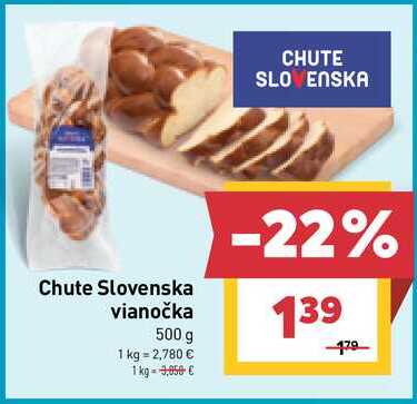 Chute Slovenska vianočka 500 g