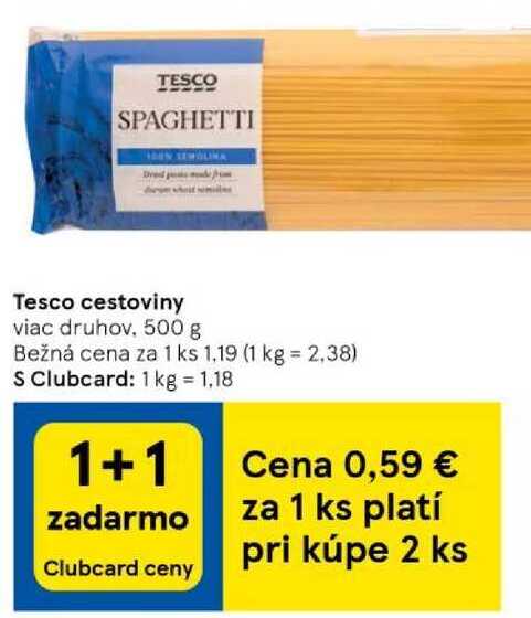 Tesco cestoviny, 500 g